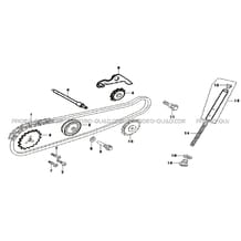 CHAINE DE DISTRIBUTION   TENDEUR pour Masai Toutes les cylindrées Toutes les années D90