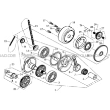 EMBIELLAGE   ROUE LIBRE DEMARREUR pour Toutes les cylindrées Toutes les années DEMON 360 2008 - BLACK DEMON