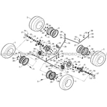 CIRCUIT DE FREINAGE + ENSEMBLE ROUES pour Toutes les cylindrées Toutes les années DEMON 360 2008 - BLACK DEMON