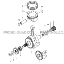 EMBIELLAGE   PISTON pour Masai Toutes les cylindrées Toutes les années DEMON 460 2008 - BLACK DEMON