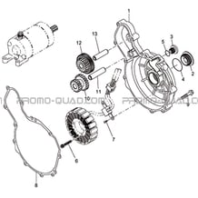 CACHE ALTERNATEUR pour Toutes les cylindrées Toutes les années DEMON 460 2008 - BLACK DEMON