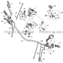 GUIDON pour Masai Toutes les cylindrées Toutes les années DEMON 460 2008 - BLACK DEMON