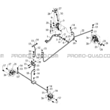 CIRCUIT FREIN AVEC FREIN DE PARK pour Masai Toutes les cylindrées Toutes les années DEMON 460 2008 - BLACK DEMON