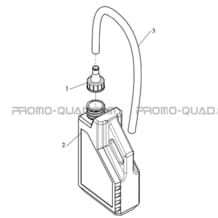 BIDON DE LIQUIDE DE REFROIDISSEMENT pour Masai Toutes les cylindrées Toutes les années DEMON 460 2008 - BLACK DEMON