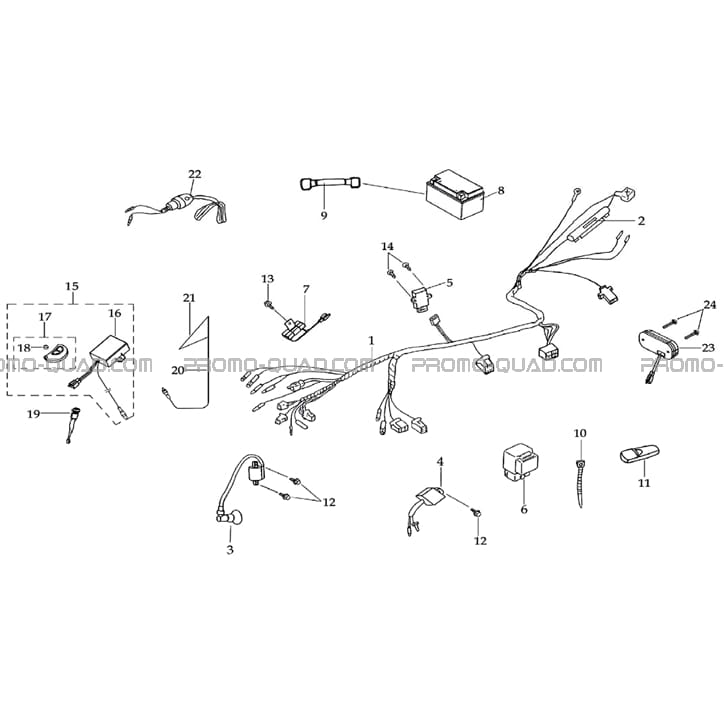FAISCEAUX ELECTRIQUES    Toutes les années Toutes les cylindrées  Original parts OEMFAISCEAUX ELECTRIQUES    Toutes les années Toutes les cylindrées  Original parts OEM