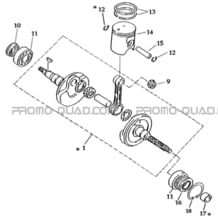 EMBIELLAGE   PISTON pour Masai Toutes les cylindrées Toutes les années K50S