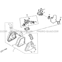 ENSEMBLE FILTRE A AIR   PIPE D'ADMISSION pour Toutes les cylindrées Toutes les années K50S