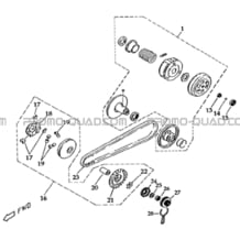 EMBRAYAGE   VARIATEUR pour Masai Toutes les cylindrées Toutes les années K50S