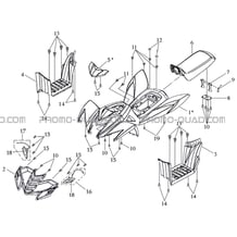 CARROSSERIE   SELLE pour Toutes les cylindrées Toutes les années K50S