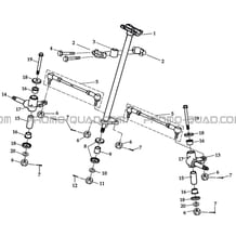 COLONNE DE DIRECTION pour Toutes les cylindrées Toutes les années K50S