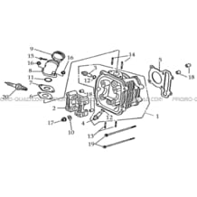 ENSEMBLE CULASSE pour Masai Toutes les cylindrées Toutes les années L150 - A150 Ultimate