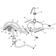 RESERVOIR CARBURANT pour Toutes les cylindrées Toutes les années L150 - A150 Ultimate