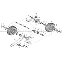 ROUES ARRIERE pour Masai Toutes les cylindrées Toutes les années L150 - A150 Ultimate