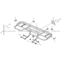 PORTE-BAGAGES ARRIERE pour Toutes les cylindrées Toutes les années L150 - A150 Ultimate