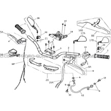 GUIDON - POIGNEES DE FREIN pour Masai Toutes les cylindrées Toutes les années L50 - A50 Ultimate