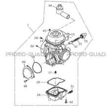 CARBURATEUR pour Masai Toutes les cylindrées Toutes les années R460 DRIFT