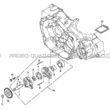 POMPE A HUILE pour Toutes les cylindrées Toutes les années R460 DRIFT