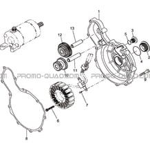 CACHE ALTERNATEUR pour Toutes les cylindrées Toutes les années R460 DRIFT