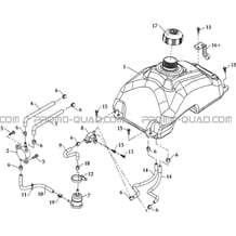 RÃ?Â?SERVOIR CARBURANT pour Toutes les cylindrées Toutes les années R460 DRIFT