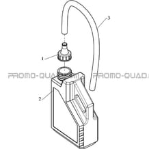 BIDON DE LIQUIDE DE REFROIDISSEMENT pour Toutes les cylindrées Toutes les années R460 DRIFT