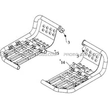 NERF BAR pour Masai Toutes les cylindrées Toutes les années R460 DRIFT
