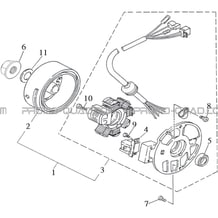 ALTERNATEUR pour Toutes les cylindrées Toutes les années R50XL