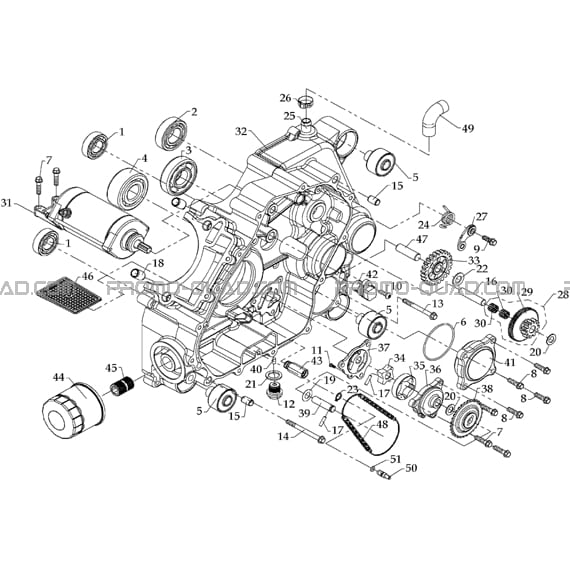 CARTER MOTEUR GAUCHE  Masai  Toutes les années Toutes les cylindrées  pièces OEMCARTER MOTEUR GAUCHE  Masai  Toutes les années Toutes les cylindrées  pièces OEM