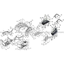 CARROSSERIE ARRIERE pour Toutes les cylindrées Toutes les années R700 DRIFT