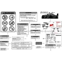 AUTOCOLLANTS pour Toutes les cylindrées Toutes les années R700 DRIFT