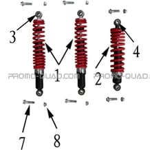 AMORTISSEURS pour Masai Toutes les cylindrées Toutes les années S110