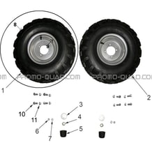 ROUES AVANT pour Toutes les cylindrées Toutes les années S110