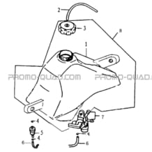 RESERVOIR CARBURANT pour Masai Toutes les cylindrées Toutes les années S50