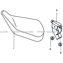 SELLE pour Masai Toutes les cylindrées Toutes les années S50