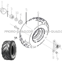 ROUES ARRIERE pour Toutes les cylindrées Toutes les années S50