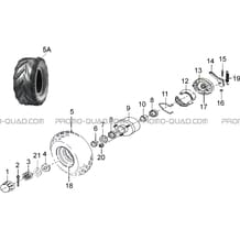 ROUES AVANT pour Toutes les cylindrées Toutes les années S50