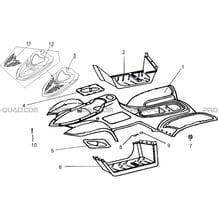 CARROSSERIE pour Toutes les cylindrées Toutes les années S50