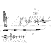 TRAIN ARRIERE pour Masai Toutes les cylindrées Toutes les années S50