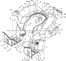 CARROSSERIE ARRIERE pour Masai Toutes les cylindrées Toutes les années S600 CROSSOVER