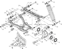 SUSPENSION ARRIERE GAUCHE pour Toutes les cylindrées Toutes les années S600 CROSSOVER