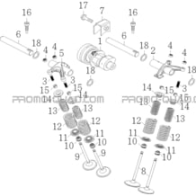ARBRE A CAMES   SOUPAPES pour Masai Toutes les cylindrées Toutes les années S750i