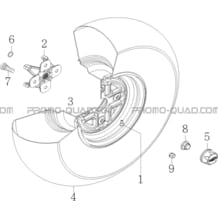 ROUES AVANT pour Masai Toutes les cylindrées Toutes les années S750i