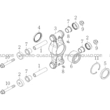 PIVOTS ARRIERE pour Masai Toutes les cylindrées Toutes les années S750i