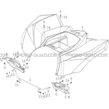 CARROSSERIE ARRIERE pour Masai Toutes les cylindrées Toutes les années S750i