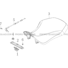 SELLE pour Masai Toutes les cylindrées Toutes les années S750i