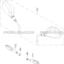 CLIGNOTANTS   RETROVISEURS pour Masai Toutes les cylindrées Toutes les années S750i