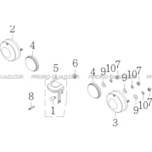 ECLAIRAGE ARRIERE pour Masai Toutes les cylindrées Toutes les années S750i