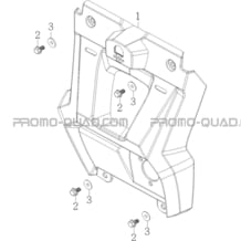 SUPPORT DE PLAQUE pour Masai Toutes les cylindrées Toutes les années S750i