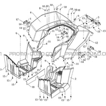 CARROSSERIE ARRIERE pour Toutes les cylindrées Toutes les années S800 CROSSOVER