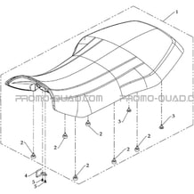 SELLE pour Masai Toutes les cylindrées Toutes les années S800 CROSSOVER