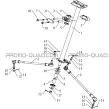 DIRECTION pour Masai Toutes les cylindrées Toutes les années S800 CROSSOVER